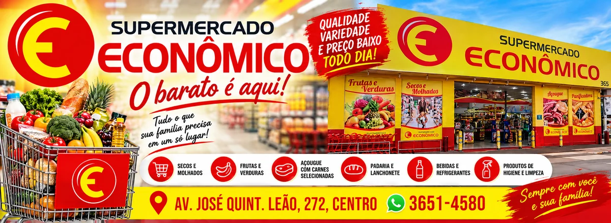 Banner de Supermercado Econômico