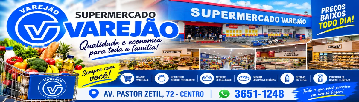 Banner de Supermercado Varejão